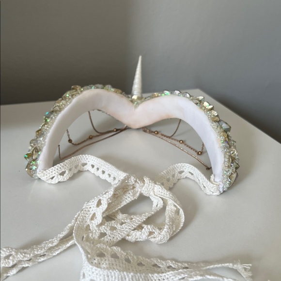 Unicorn Iridescent Gem Crown Headpiece - Picture 7 of 9